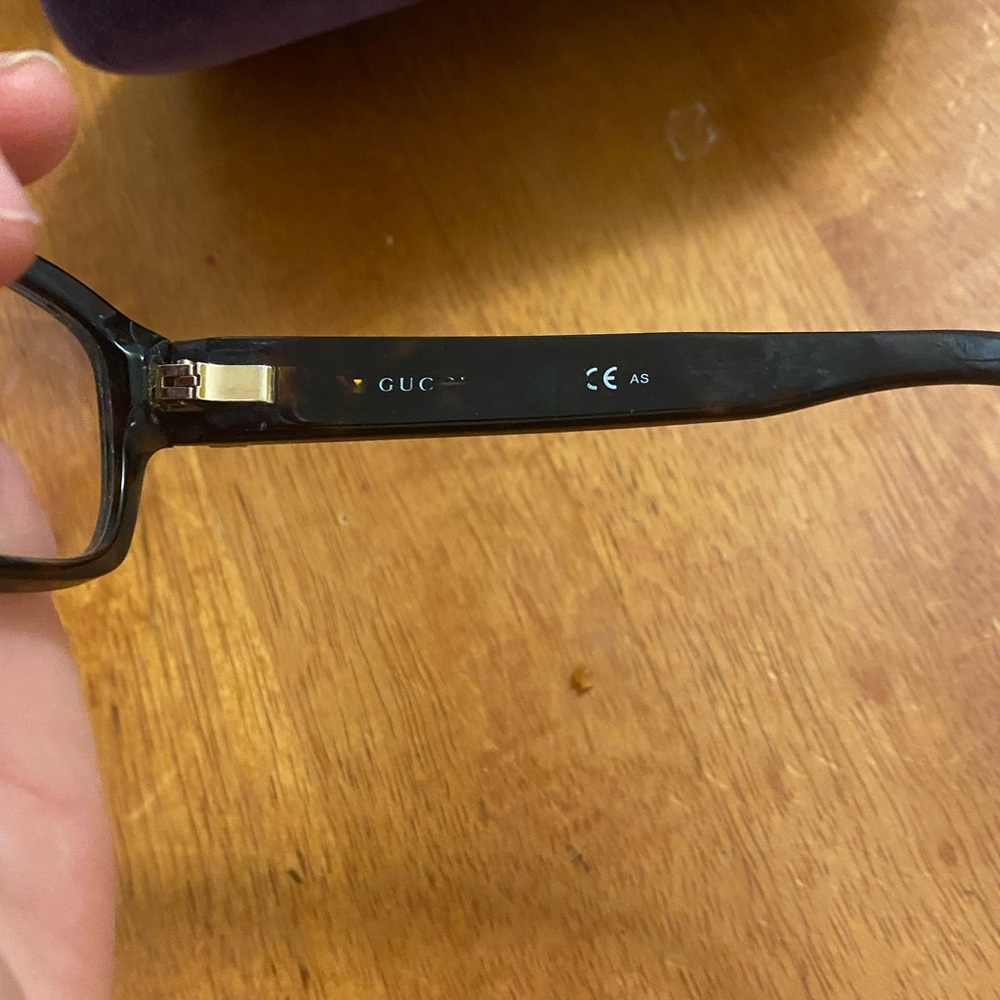 Y2k Gucci GG 3198 086 Eyeglasses Frames Rectangle GG Guccissima Brown black - Picture 3 of 10